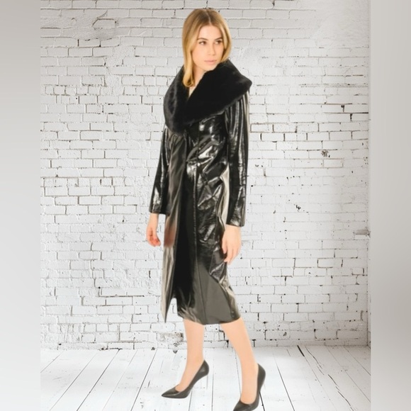 Area Stars Stella Black Coat Large NWT | Minimalist Structured Chic - Picture 1 of 5